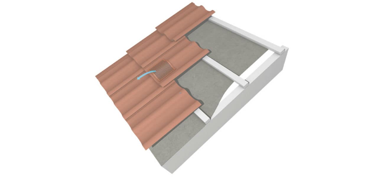 Contour in-line vents for use with plain roof tiles and concrete interlocking tiles | Marley