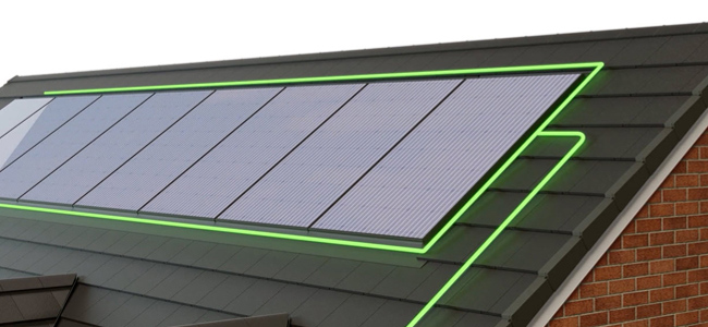 Marley solar panel array visualising power transfer