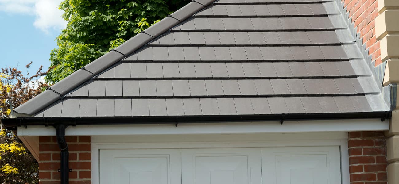 A close up picture of a soffit installed on a home