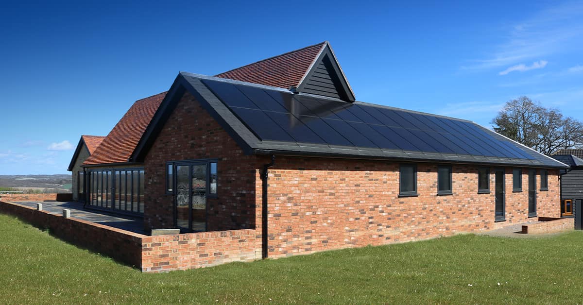 Marley solar tile installed on house