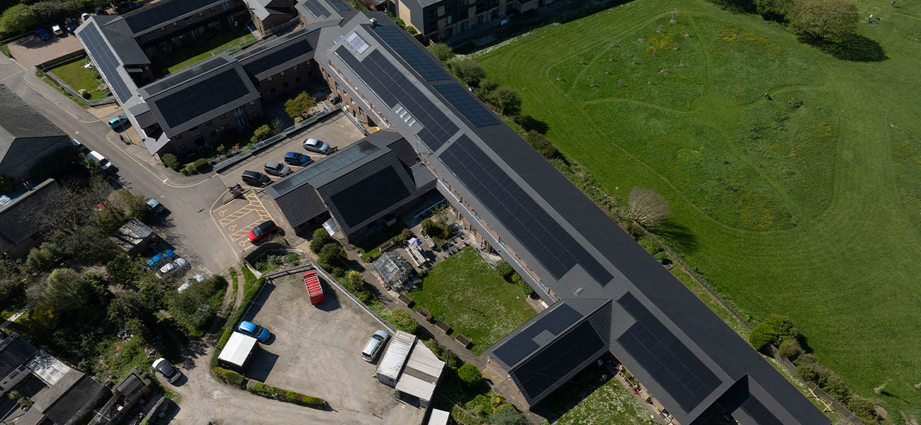 Marley solar panels on a carehome