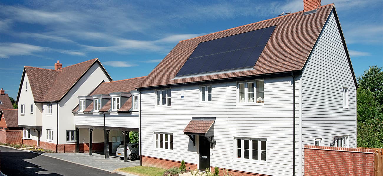 Solar panel roof tiles from Marley are designed to complement a variety of property styles, from modern new-builds to refurbishments of traditional properties.