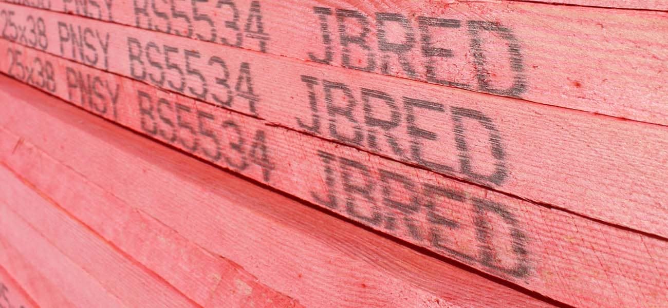 Stack of JB red batten BS5534