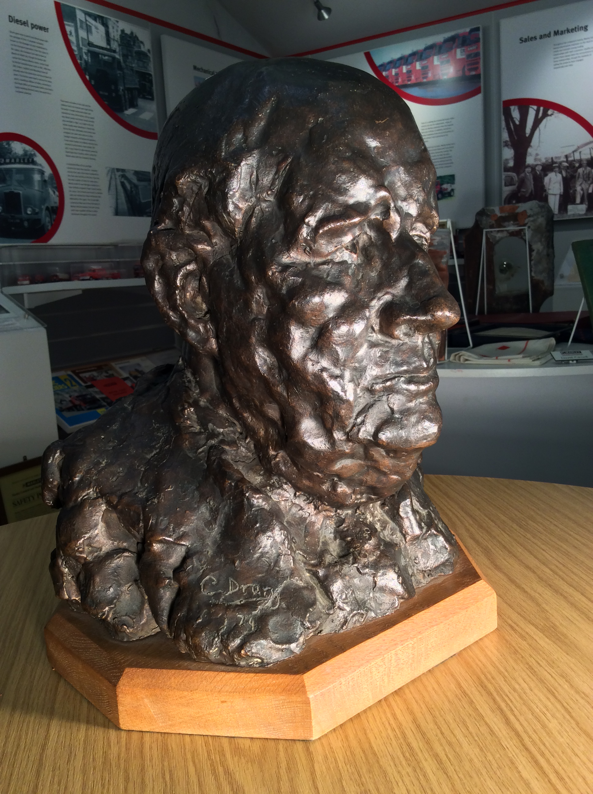 Bronze bust of Sir Owen AIsher founder of Marley