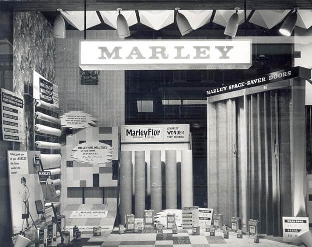 The first Marley retail shop located in southampton and opened in July 1959