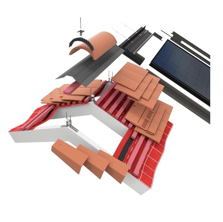 An image of a cloak verge which meets BS 5534 requirements and NHBC guidelines, available from roofing systems specialists, Marley.
