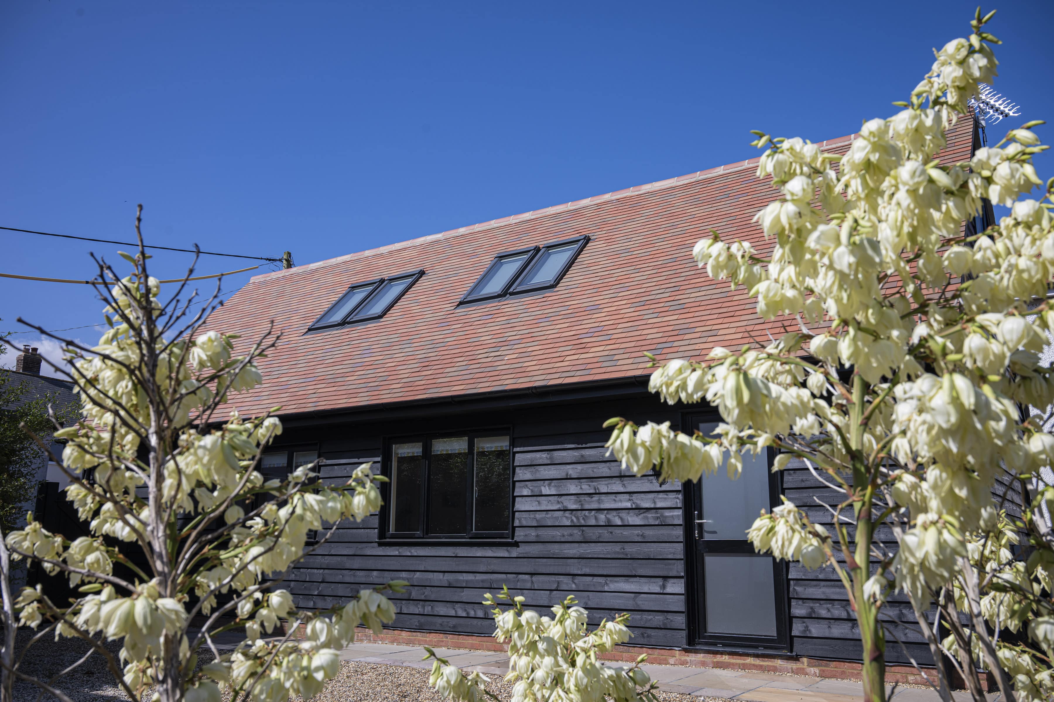 Marley clay tiles installed on a new annex building