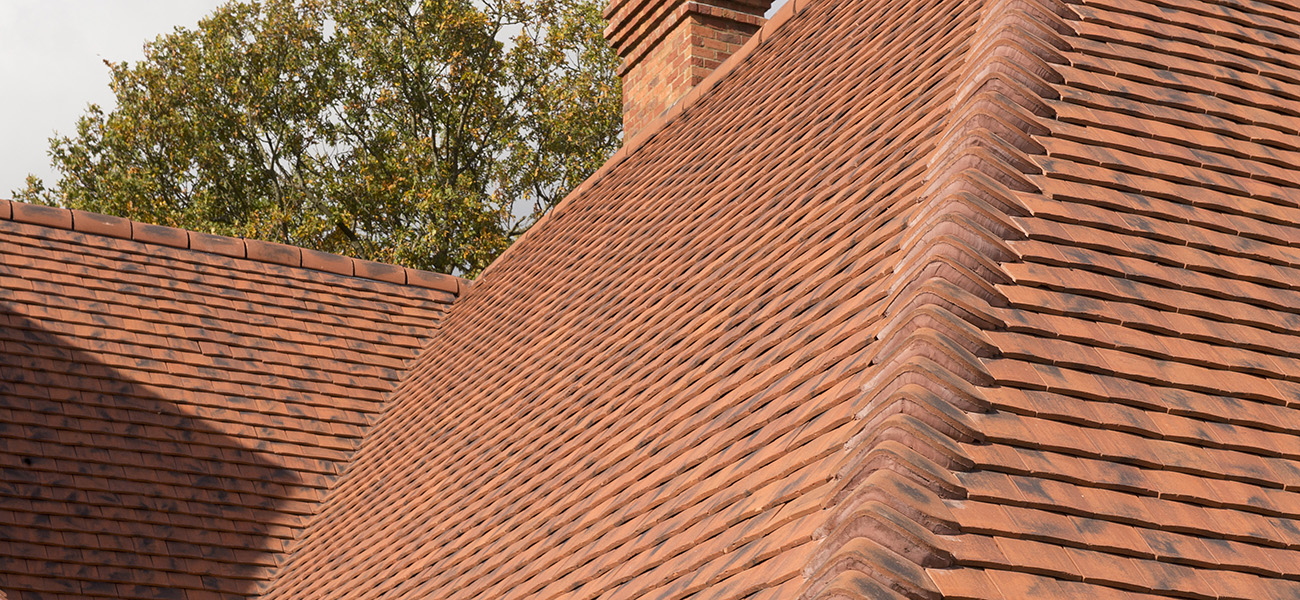 Roof detail showing Ridge and hip with Ashdowne used