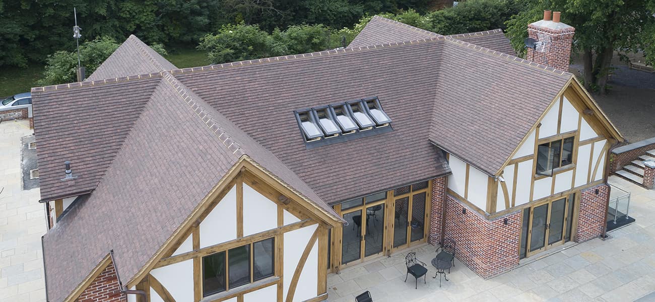 Canterbury handmade clay tile denham loxleigh case study showing ridge details