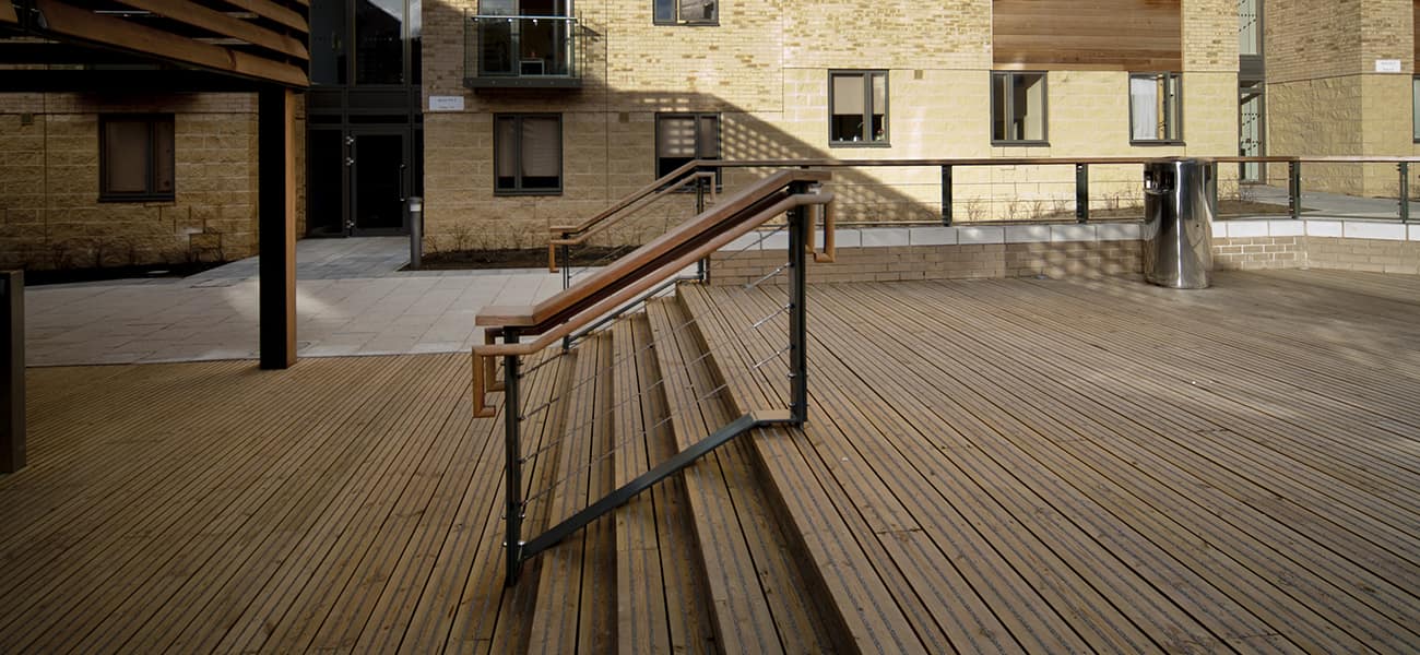 oxford brookes case study using Marley decking 