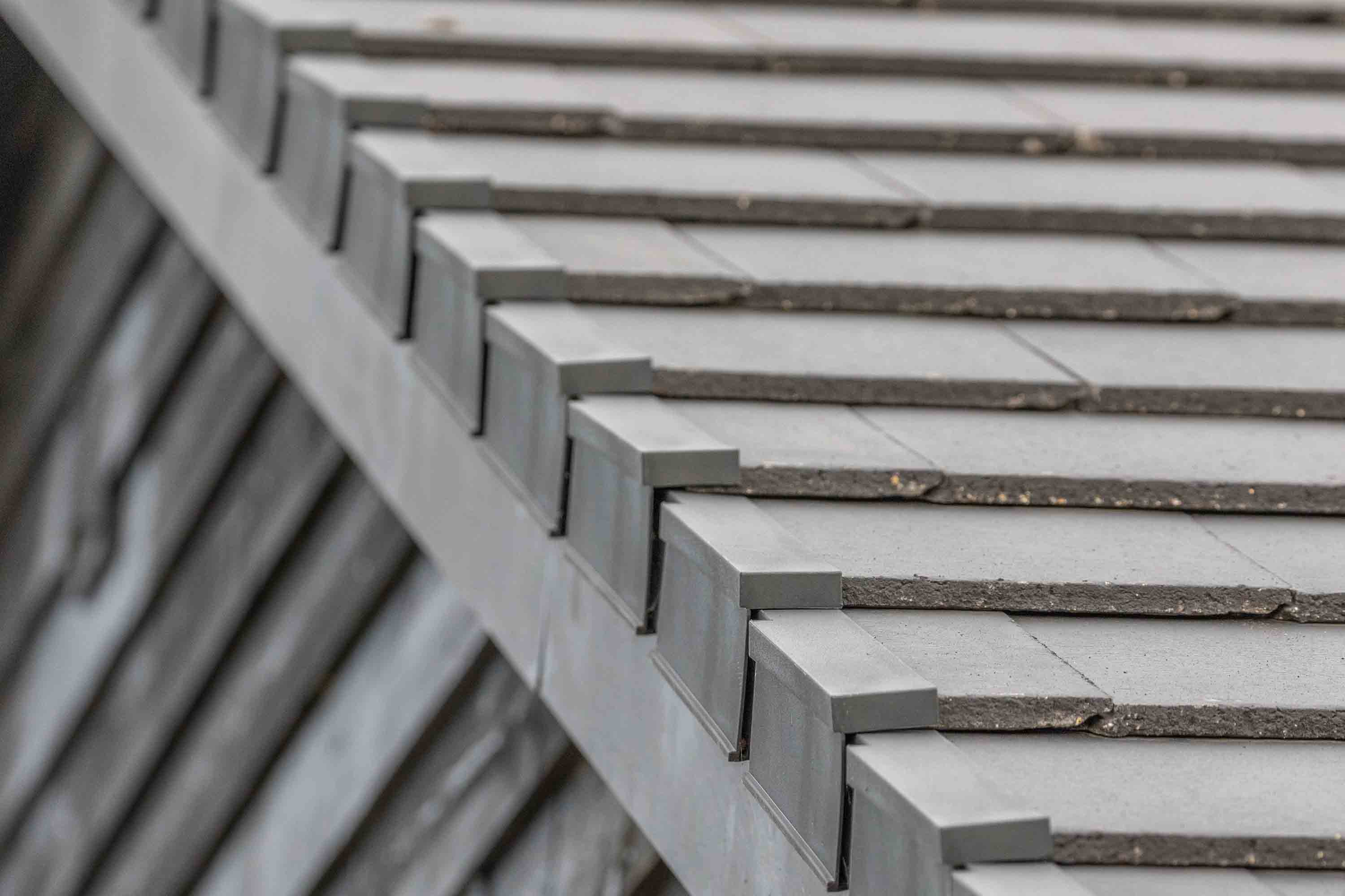 Edgemere roof tiles close up