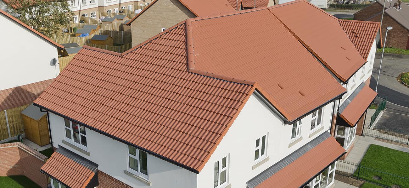 Winterton project featuring Mendip concrete roofing tile by Marley Ltd 