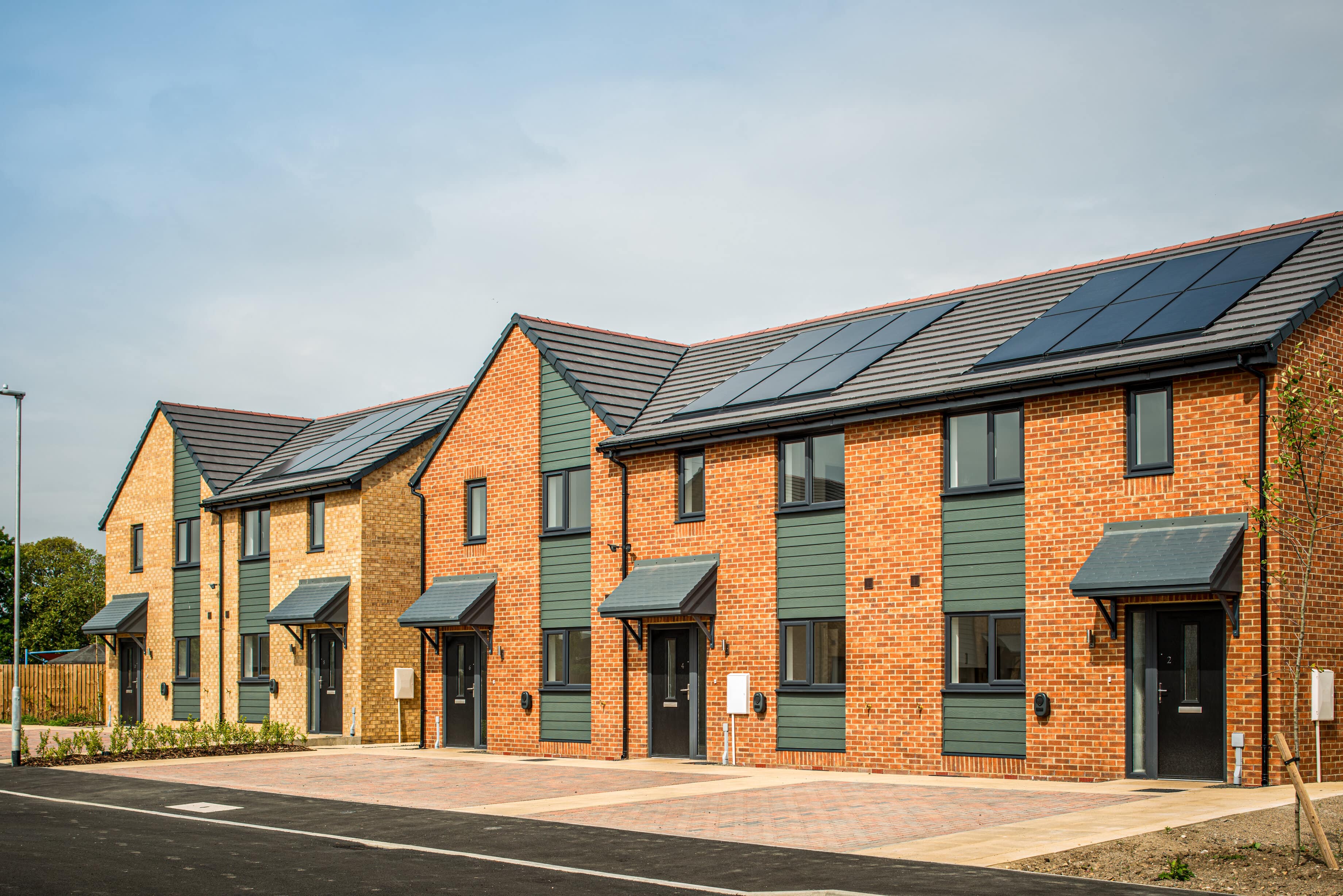 Marley full system and solar panels installed on affordable housing scheme