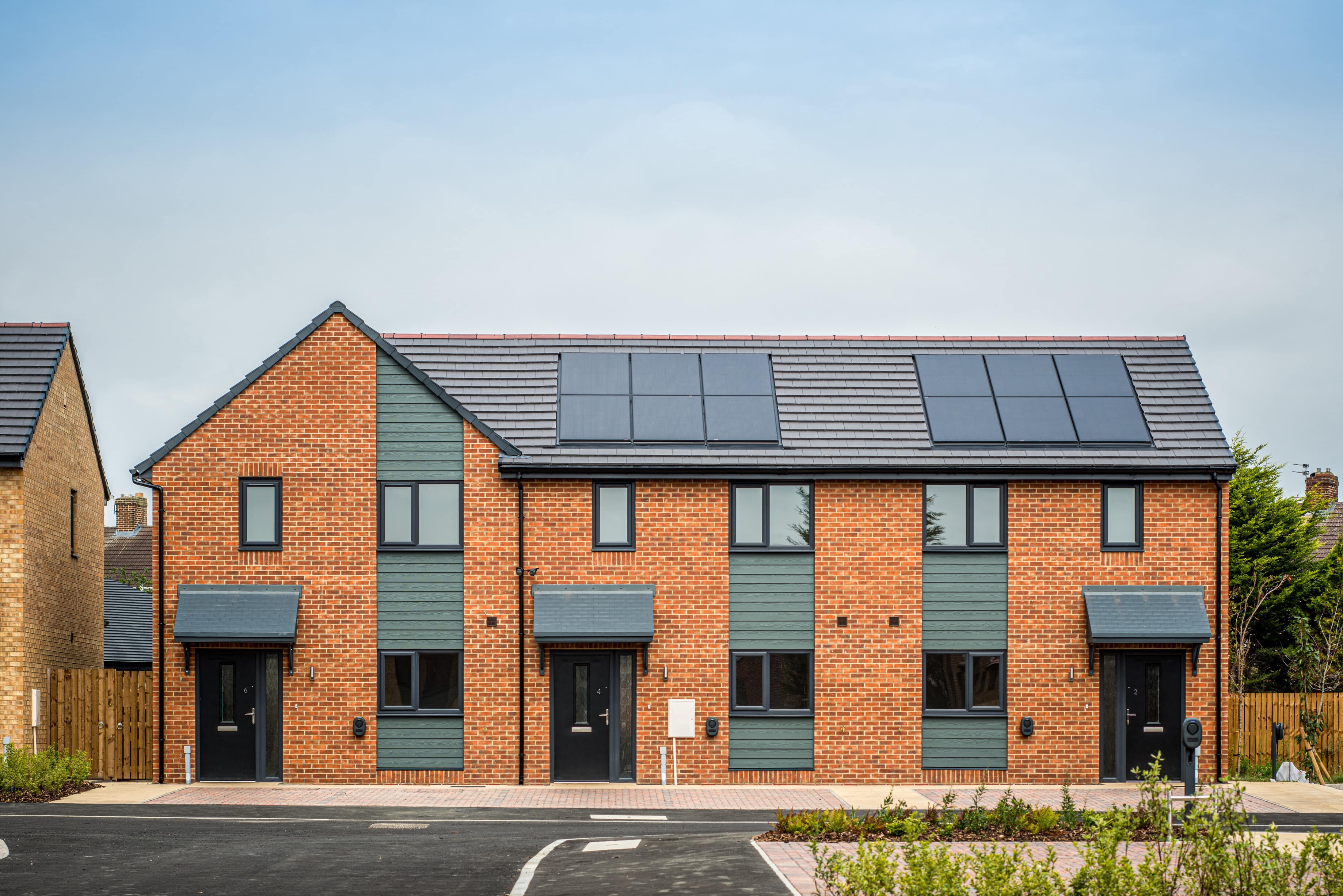 Marley full system and solar installed on affordable housing scheme in Ashington