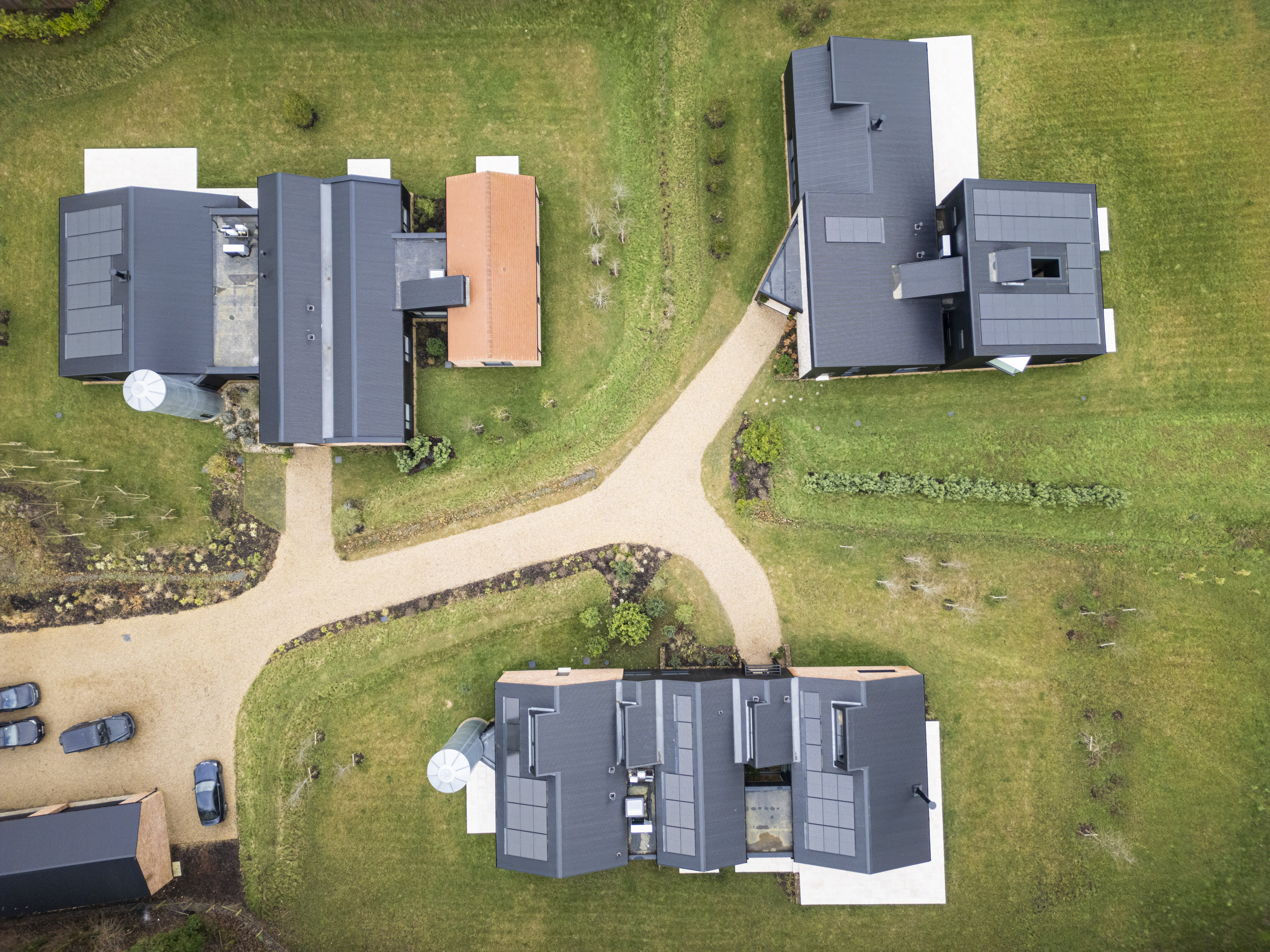 Marley Solar panels installed on a sustainable residential housing plot