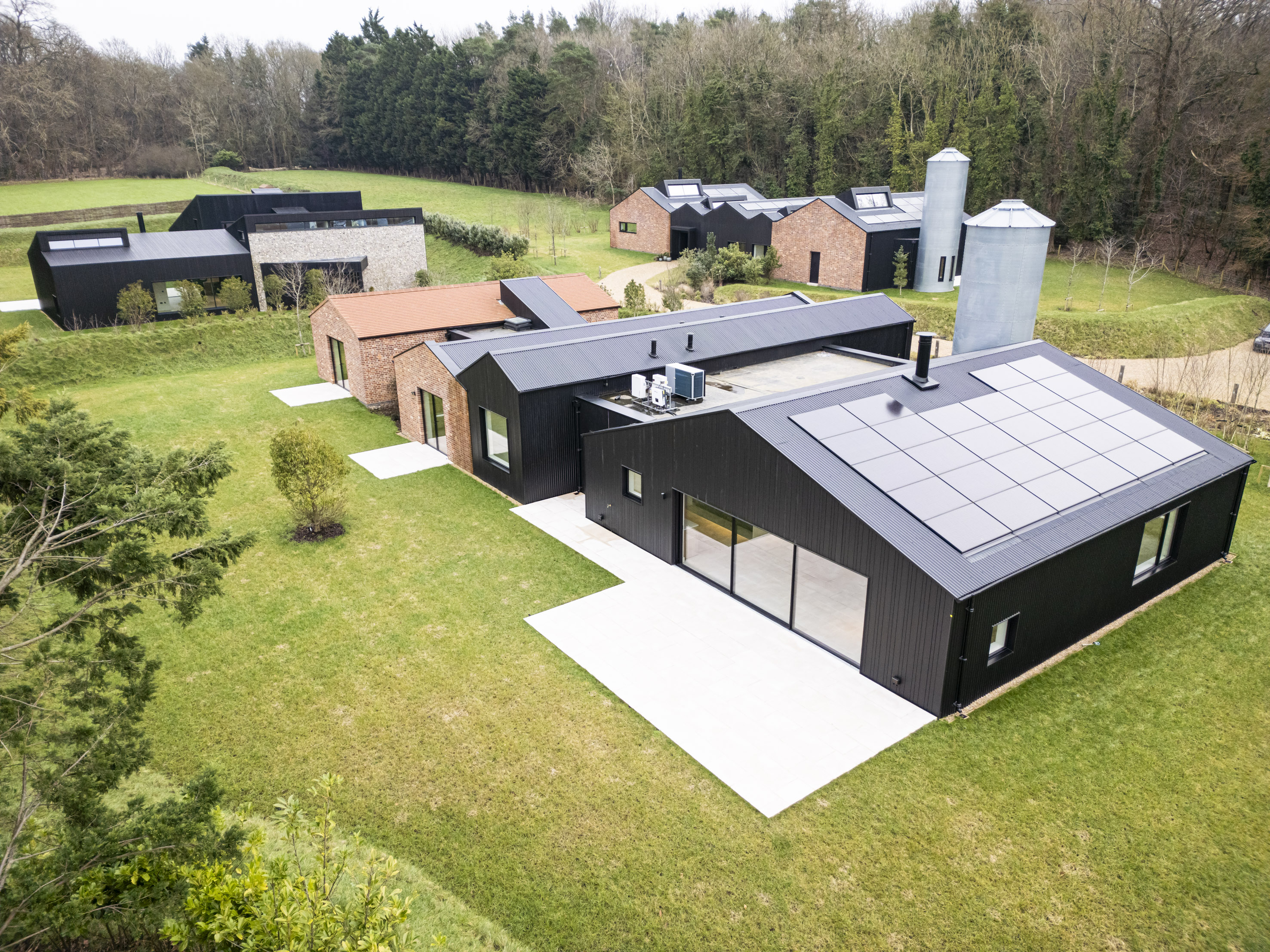 Close up of Marley Solar panels installed on a sustainable houses