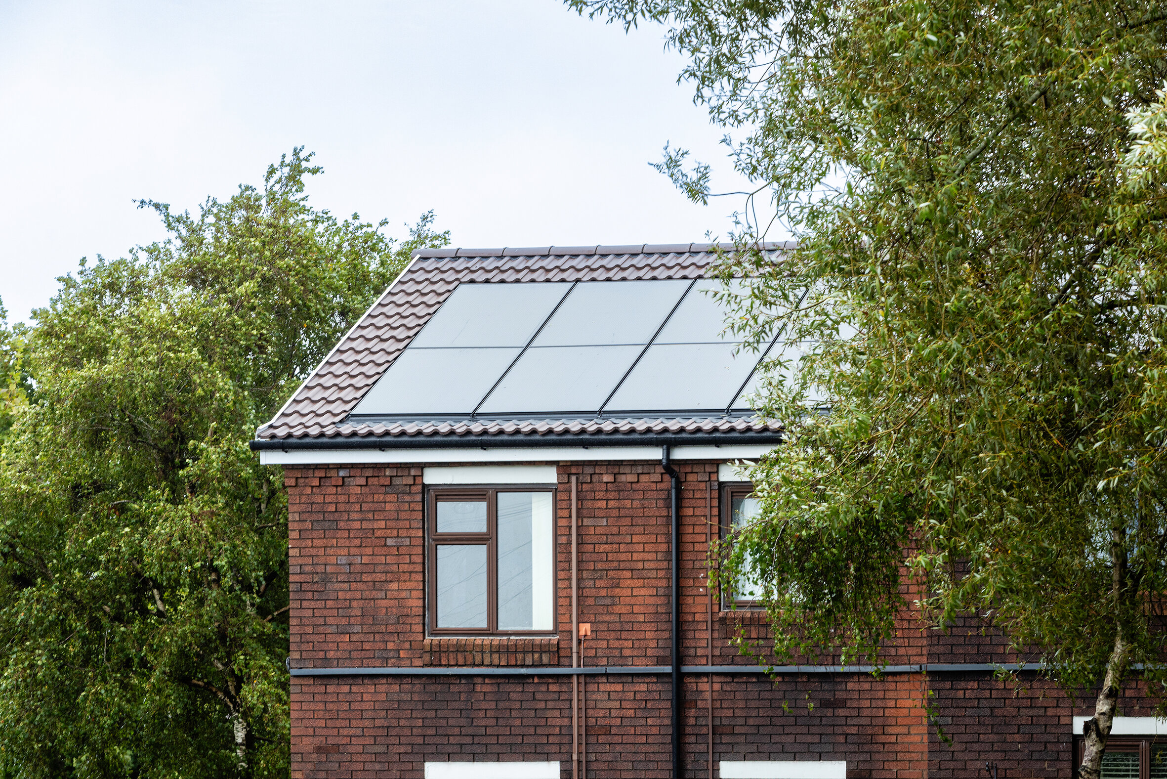 Marley solar and roof tiles installed on a social housing scheme in Wales
