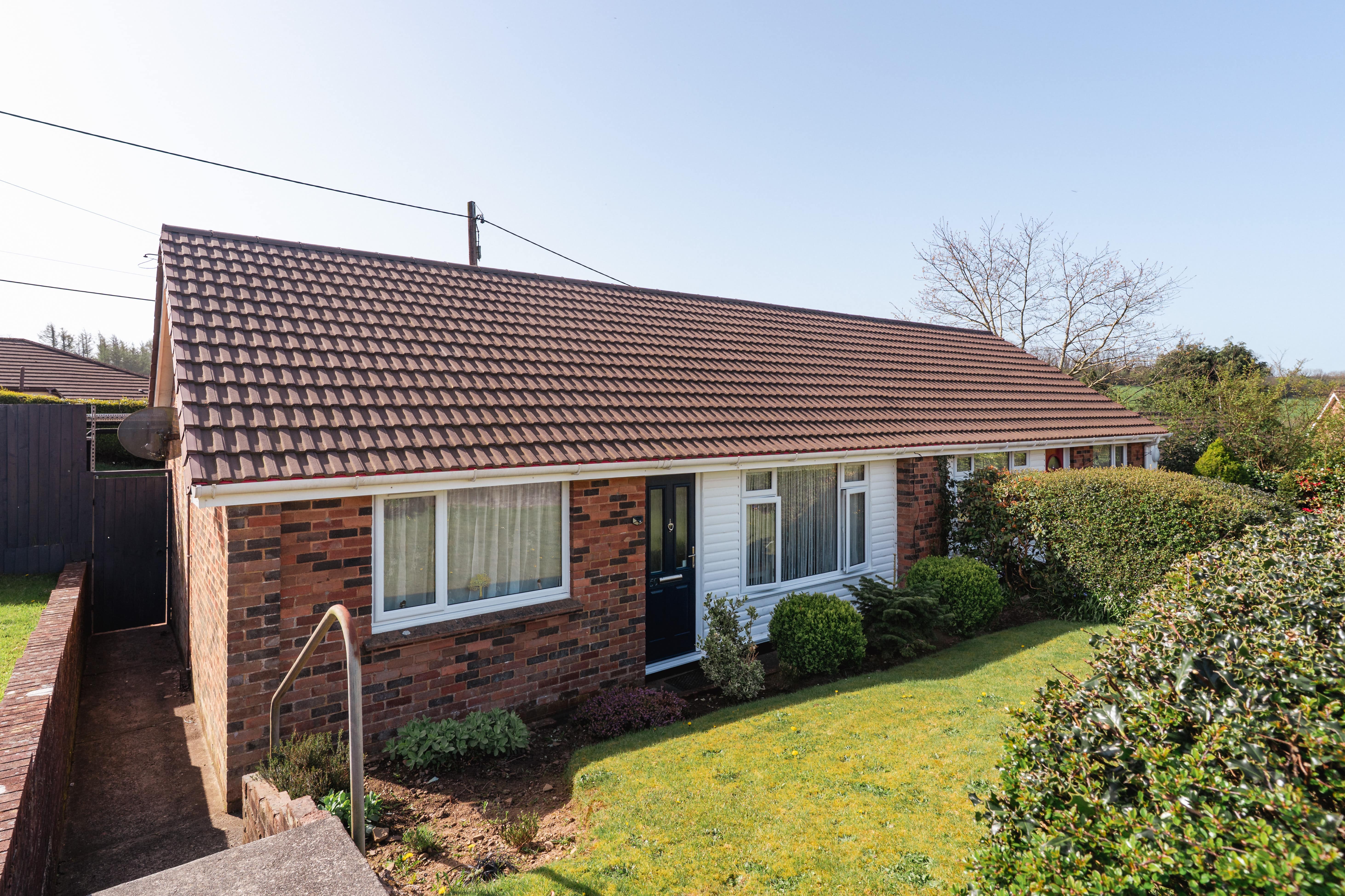 Marley concrete roof tiles installed on a bungalow roof