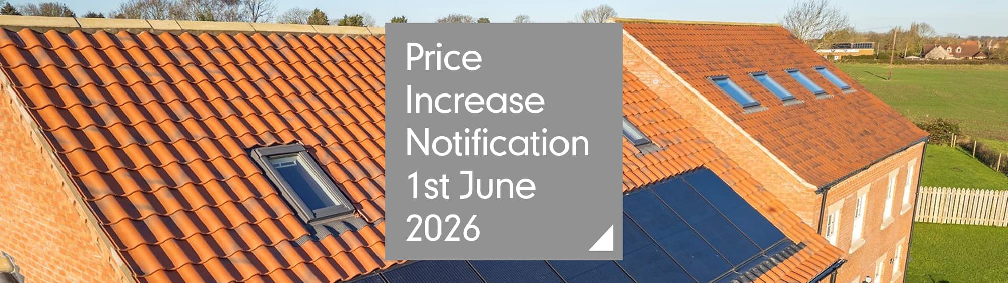 Price Increase Notification My Account Header 1st June 2026