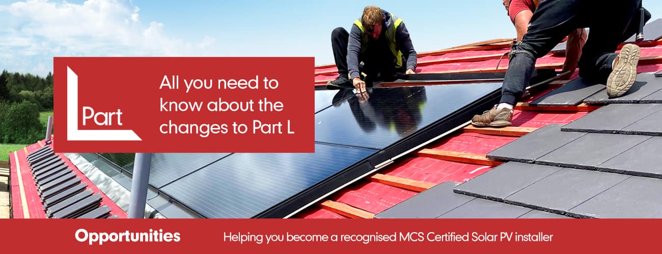 web banner showing installing solar panels