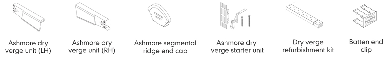 Ashmore dry verge roofing components