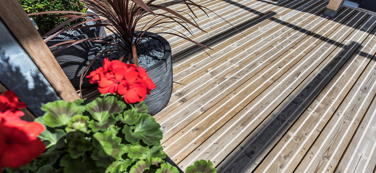 Timber Decking close up 