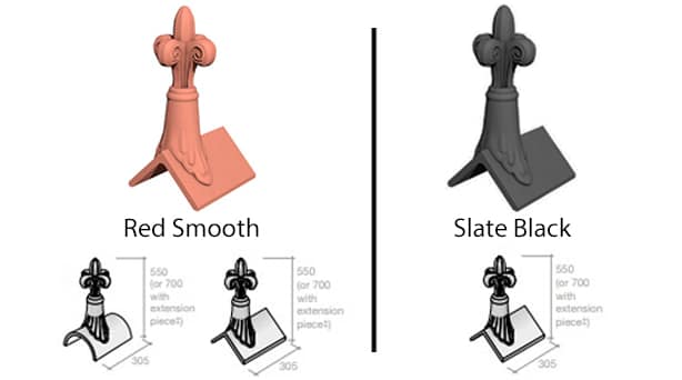 Fleur de Lys Finial Colour