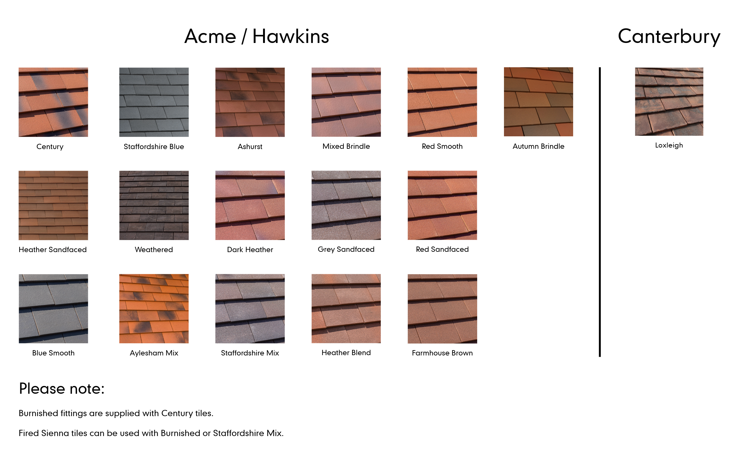 Marley clay fittings colour swatch