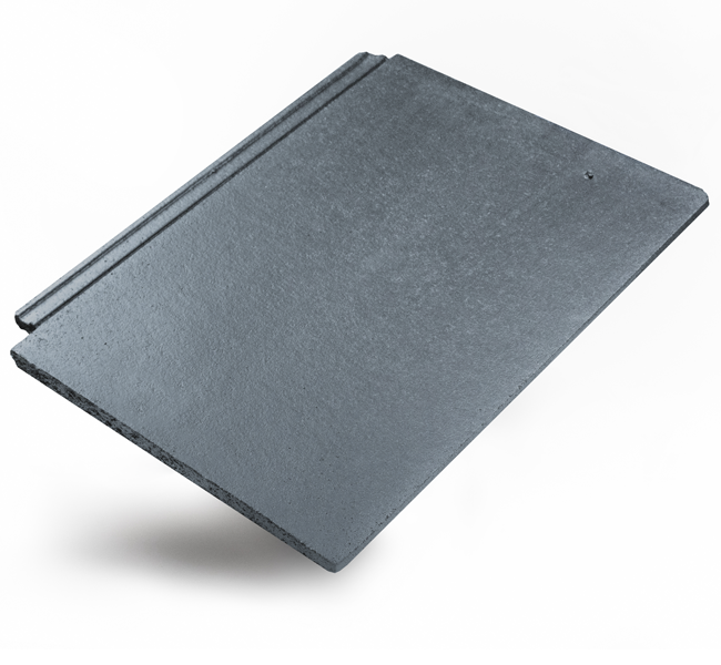 Marley Edgemere large format grey concrete tile laying at an angle 