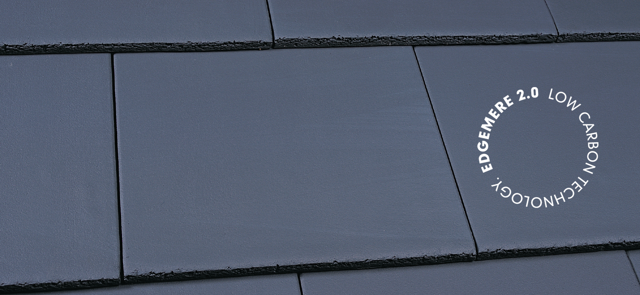 image of concrete roof tiles on a roof across the top of the page