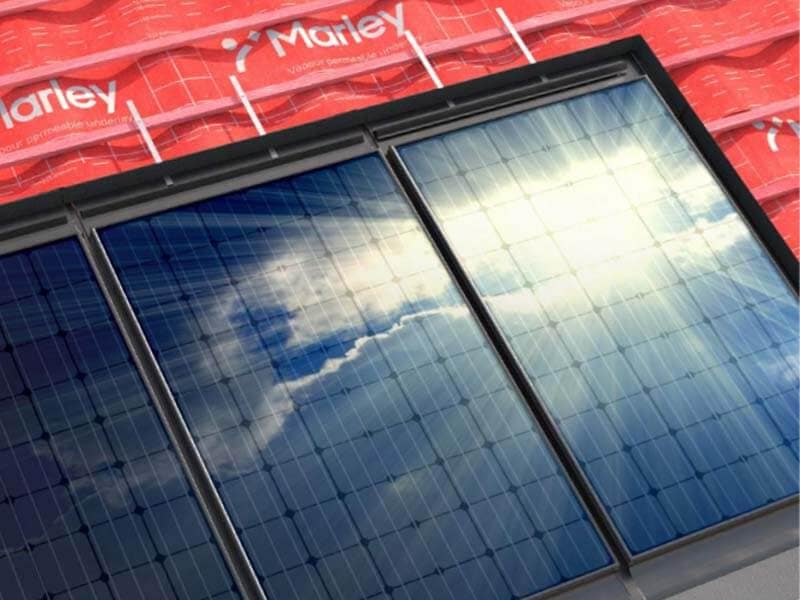 Marley solar tiles are designed to form an integral part of the roof fabric.