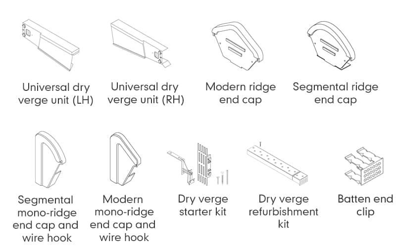 uni dry verge components