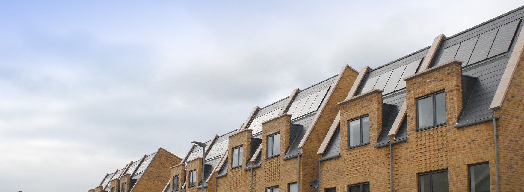 Marley SolarTile installed on roof of flats
