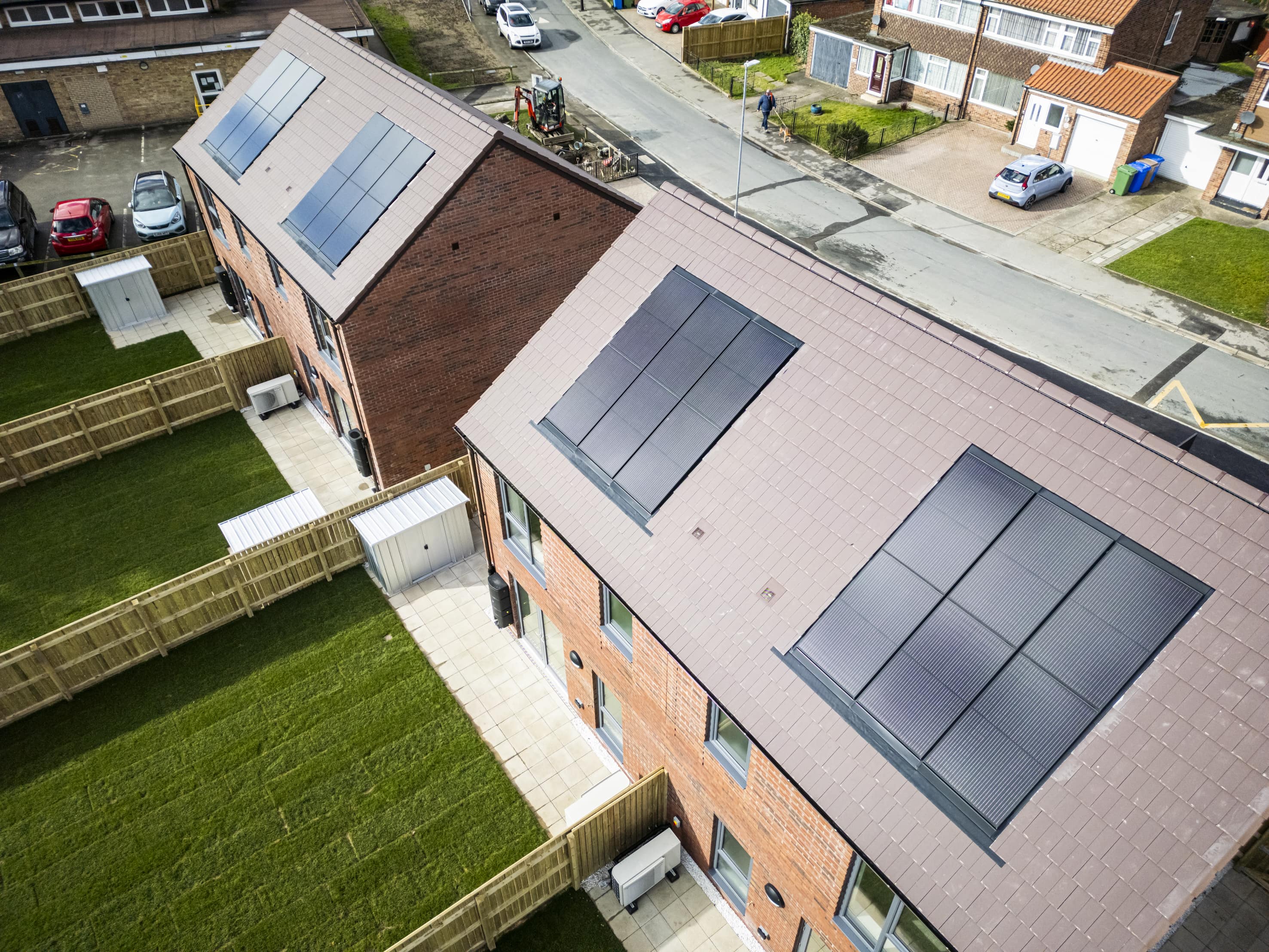 Marley solar panels installed on roof